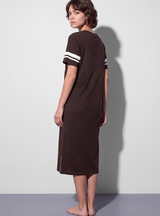 GINGER Numeric Printed Night Dress