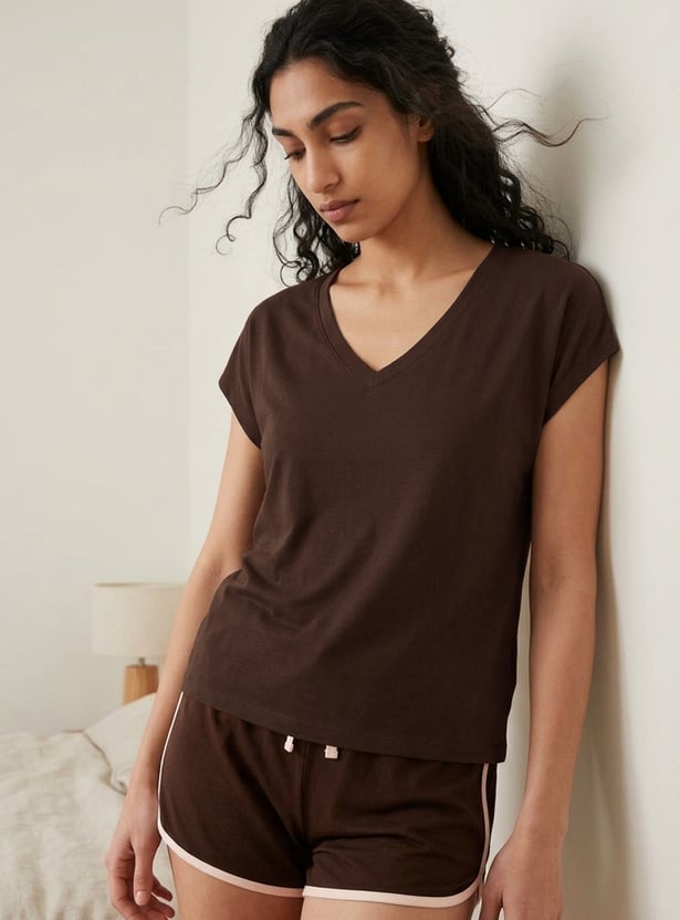 GINGER Relaxed Fit Lounge Top