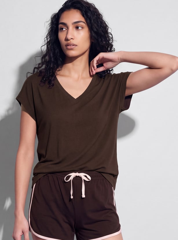 GINGER Relaxed Fit Lounge Top
