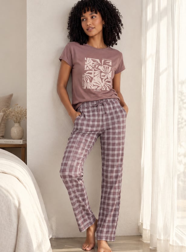 GINGER Checked Pyjamas