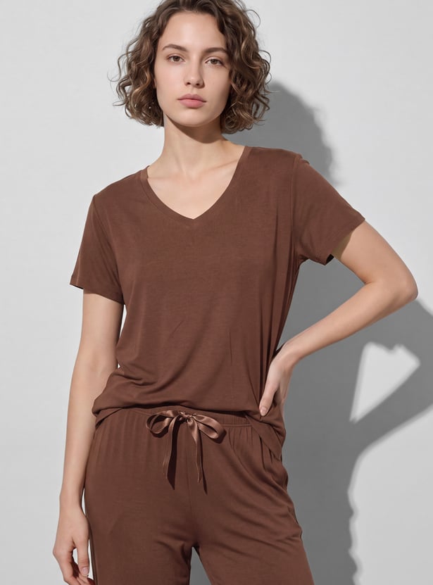 GINGER V-Neck Lounge T-shirt