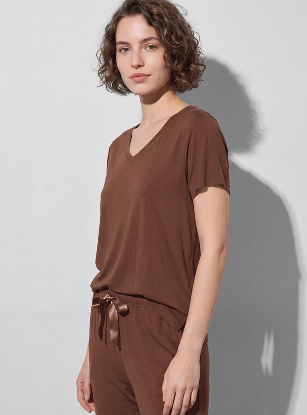 GINGER V-Neck Lounge T-shirt