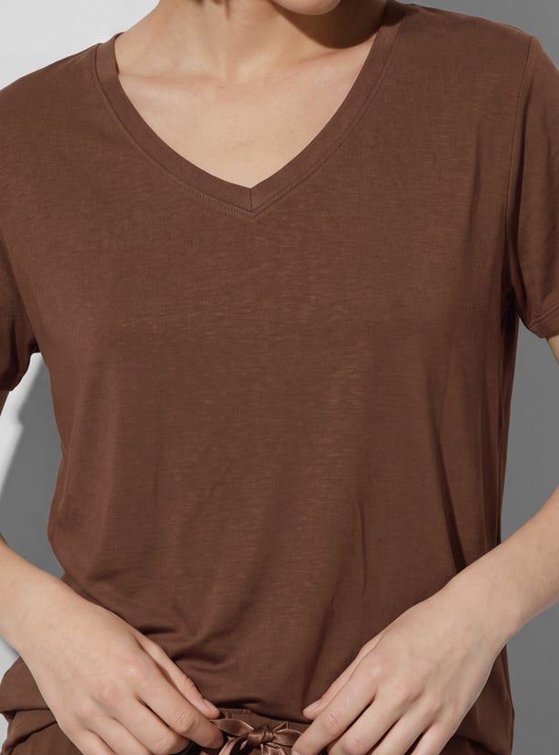 GINGER V-Neck Lounge T-shirt