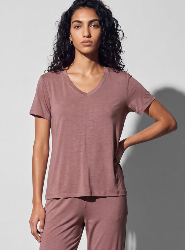 GINGER V-Neck Lounge T-shirt