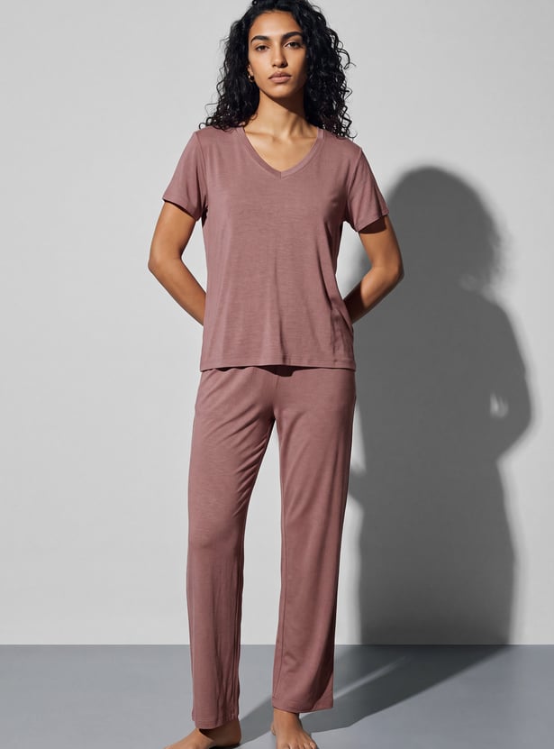 GINGER V-Neck Lounge T-shirt