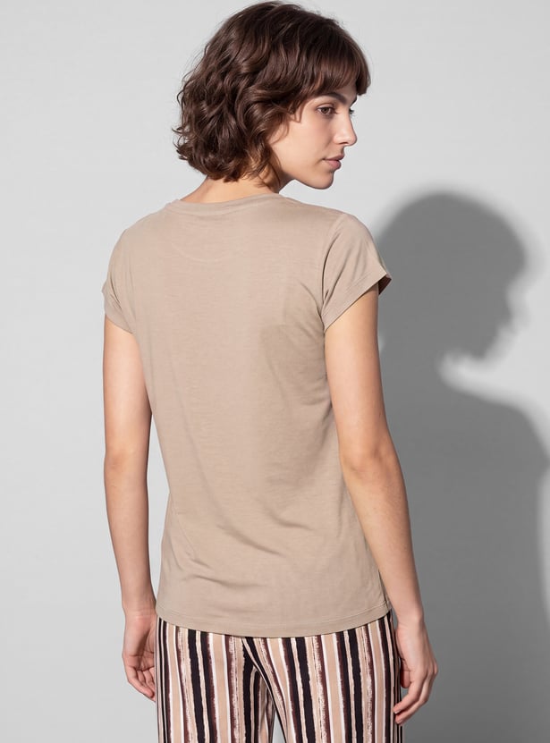 GINGER Typography Print Lounge T-shirt