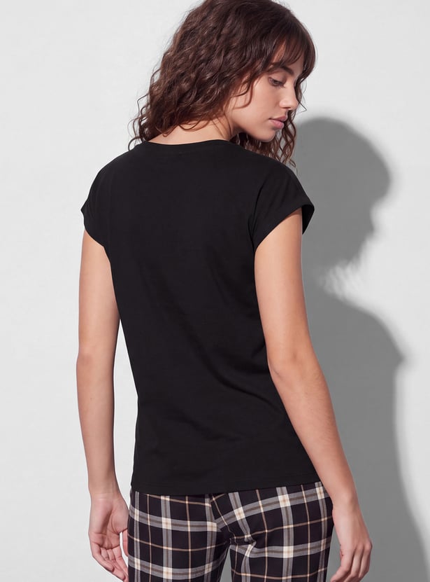 GINGER Fleur Graphic Print Lounge T-shirt
