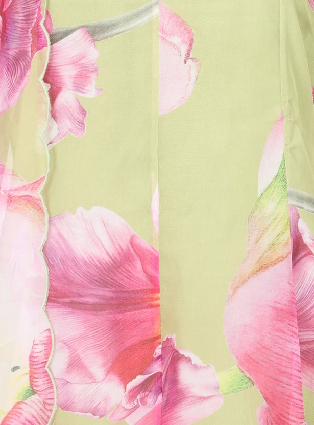 W Floral Print Straight Kurta Set