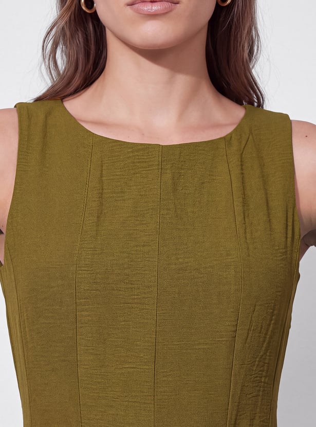CODE Textured A-Line Dress