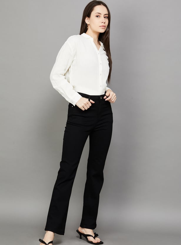 KRAUS Medium Wash Flared Jeans