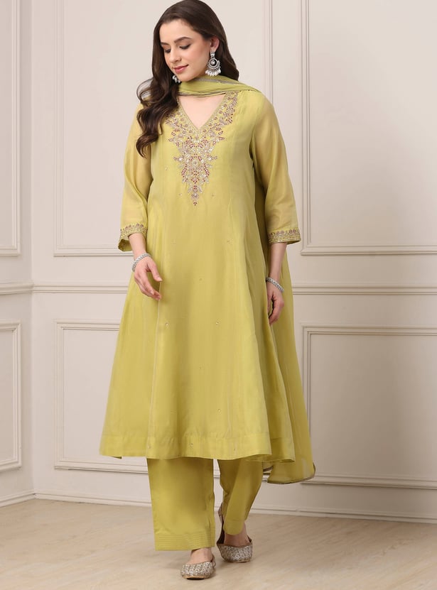 BIBA Embroidered Anarkali Kurta Set