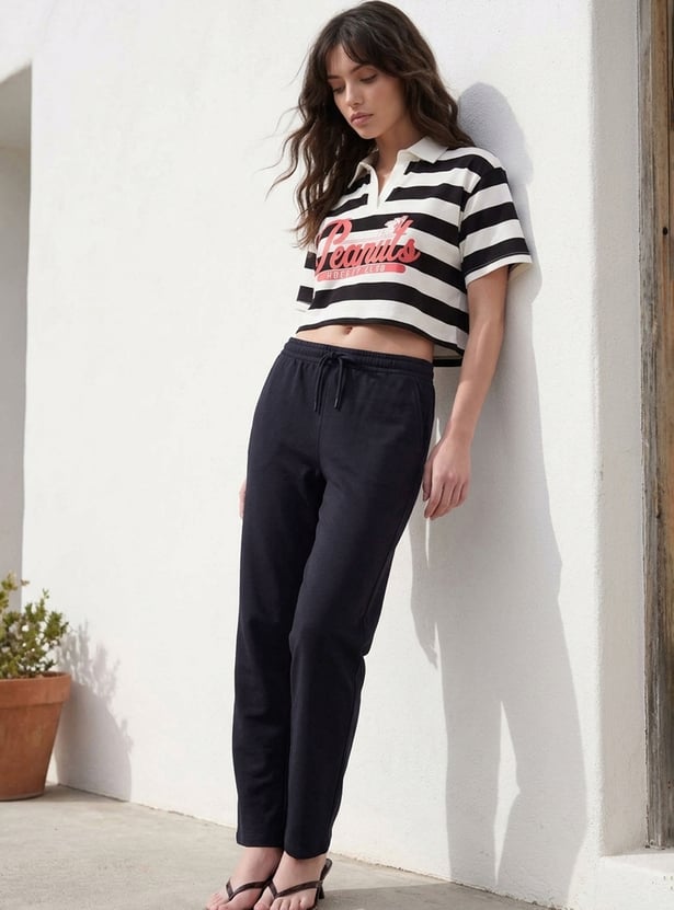 GINGER Drawstring Straight Pants