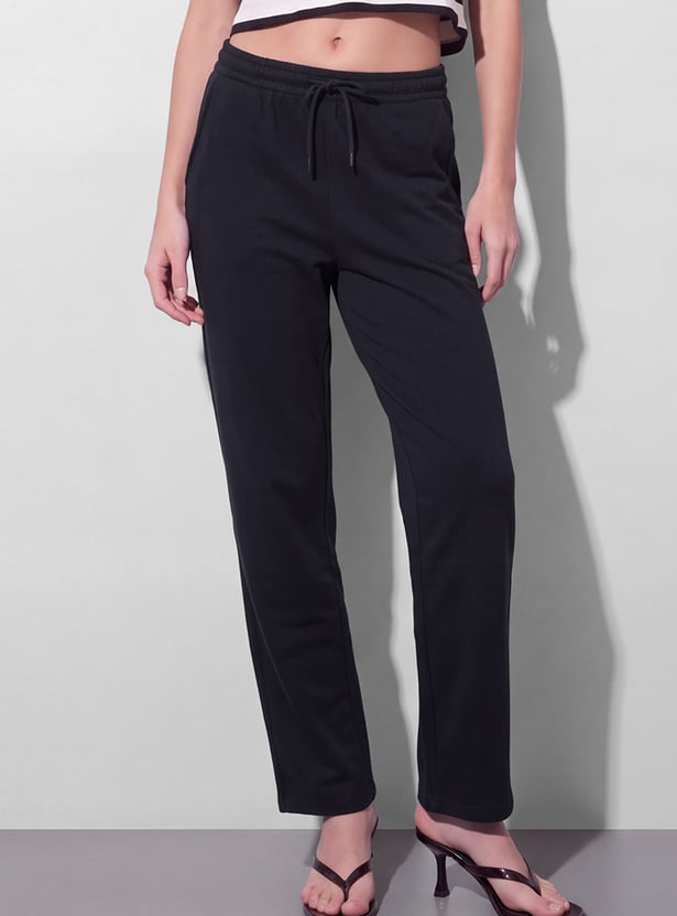GINGER Drawstring Straight Pants