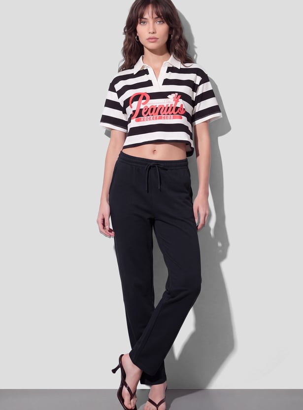 GINGER Drawstring Straight Pants