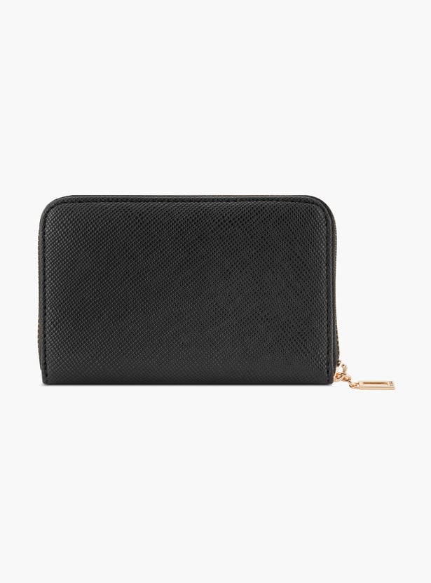 GUESS Solid Zip-Around Wallet