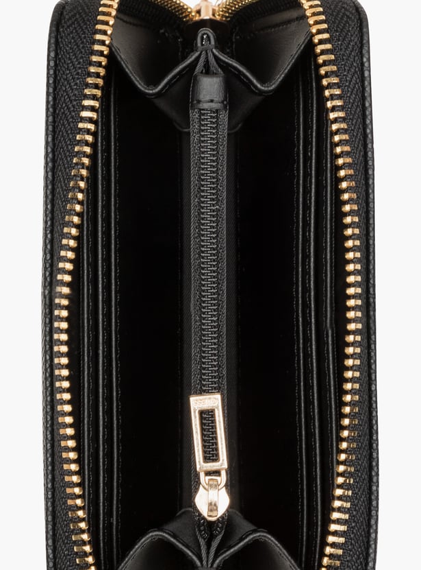 GUESS Solid Zip-Around Wallet