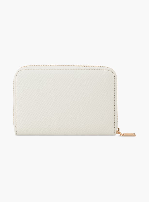 GUESS Solid Zip-Around Wallet