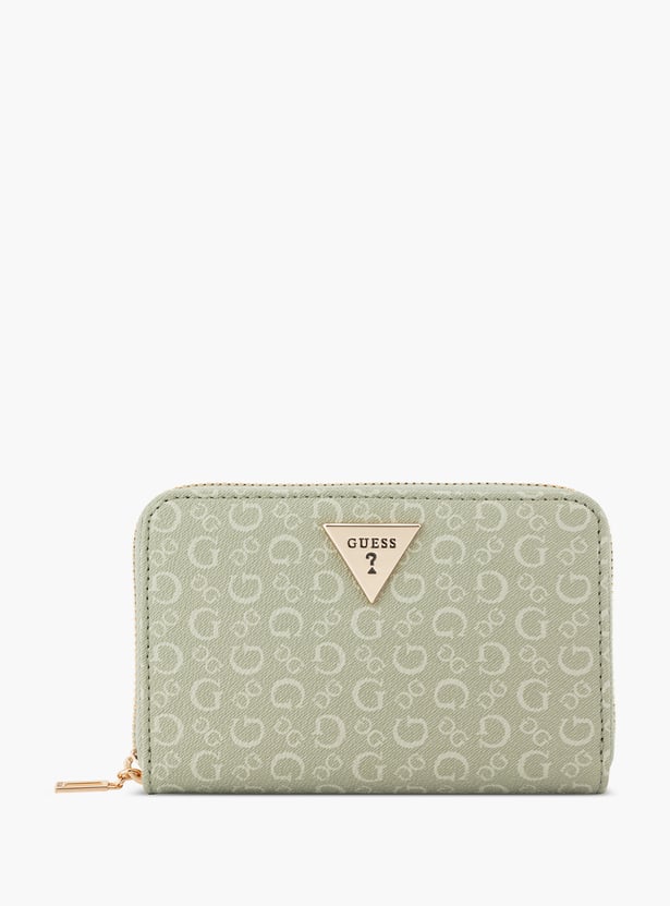 GUESS Printed Zip-Around Wallet