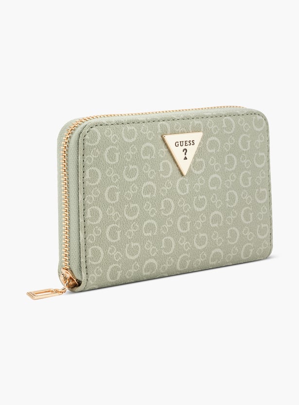 GUESS Printed Zip-Around Wallet