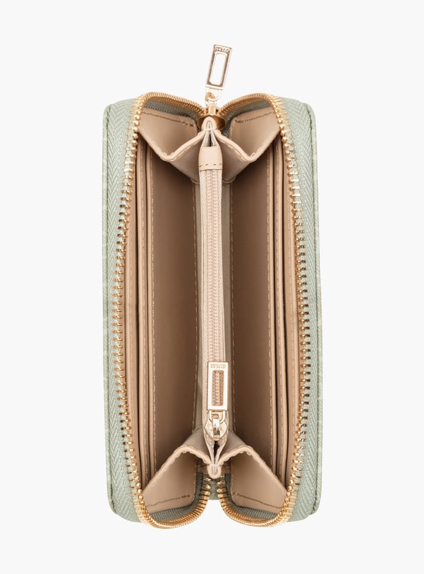 GUESS Printed Zip-Around Wallet