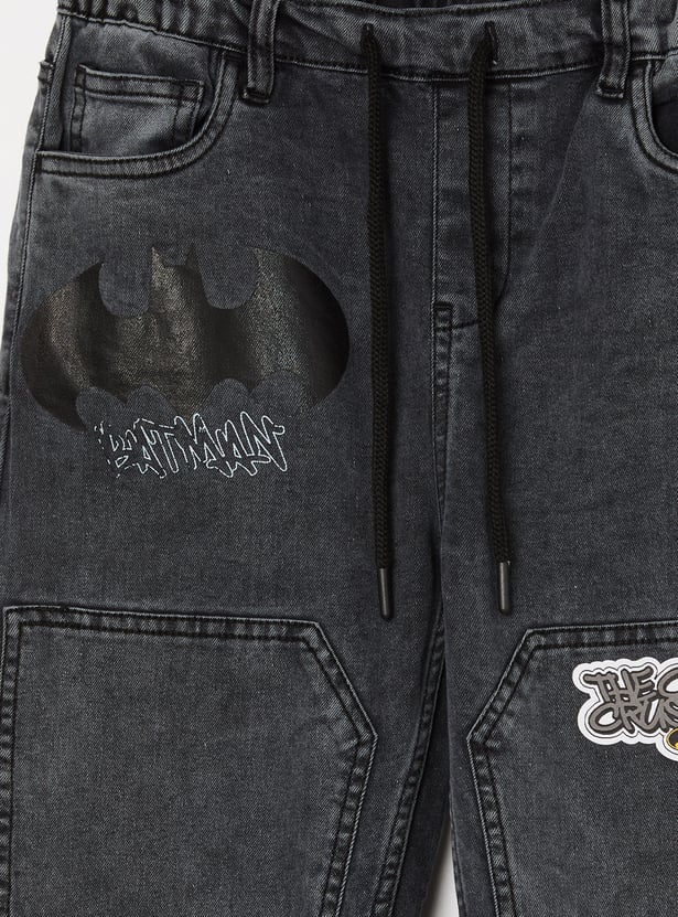 KIDSVILLE Boys Batman Appliqued Jeans