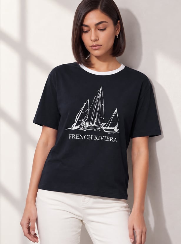 FAME FOREVER Graphic Print T-shirt