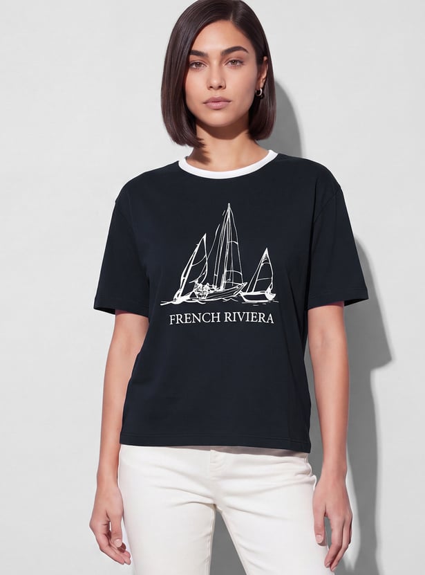FAME FOREVER Graphic Print T-shirt