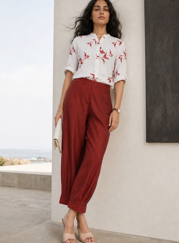 MELANGE Solid Salwar Pants