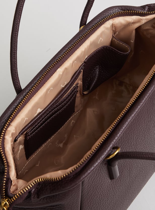 ALLEN SOLLY Solid Shoulder Bag