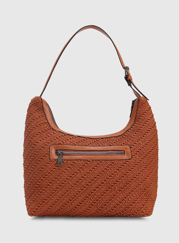 CAPRESE Textured Shoulder Bag with Pouch
