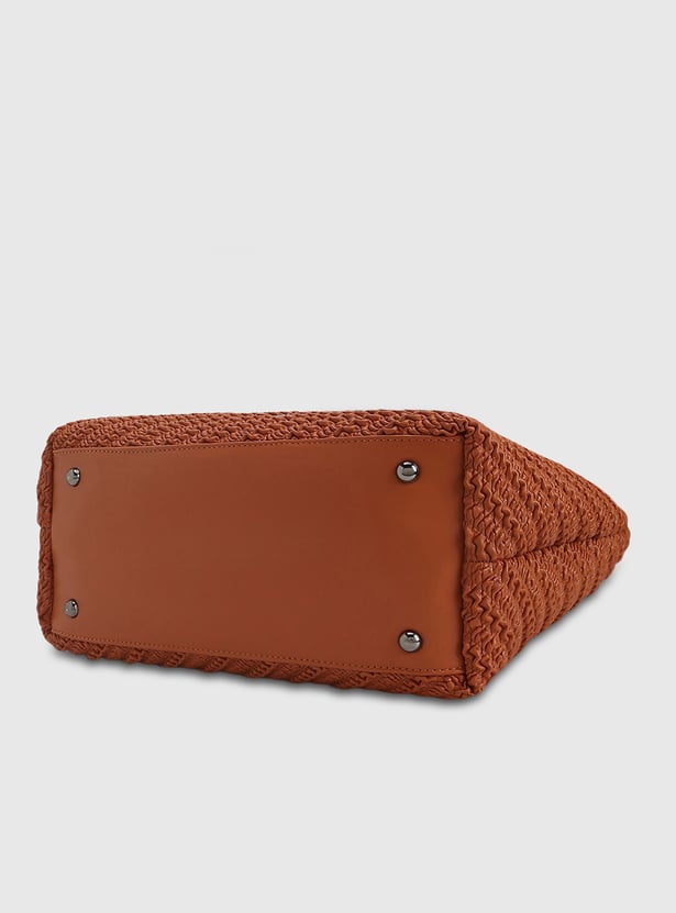 CAPRESE Textured Shoulder Bag with Pouch