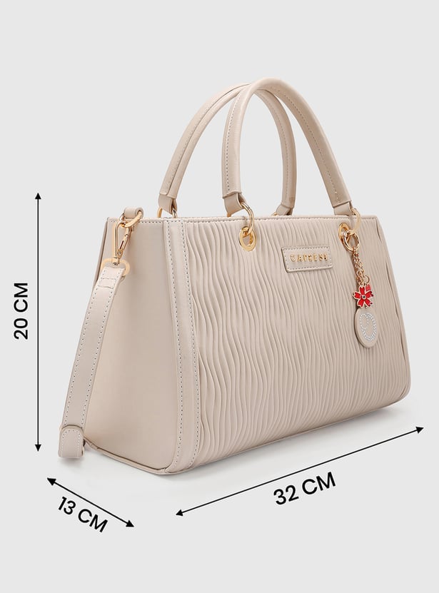 CAPRESE Textured Handheld Bag