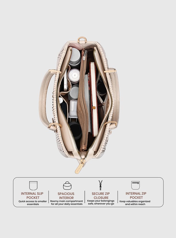 CAPRESE Textured Handheld Bag