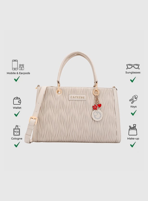 CAPRESE Textured Handheld Bag