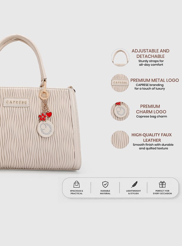 CAPRESE Textured Handheld Bag