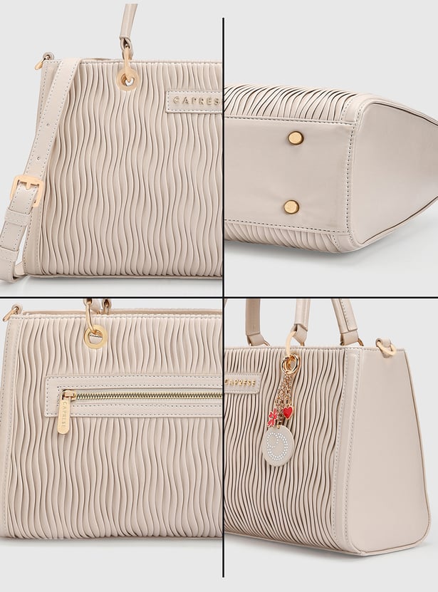 CAPRESE Textured Handheld Bag