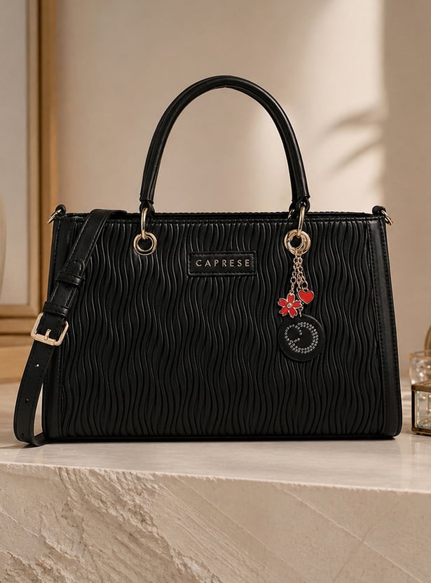 CAPRESE Textured Handheld Bag