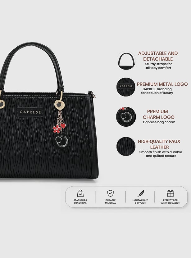 CAPRESE Textured Handheld Bag