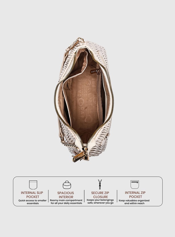 CAPRESE Textured Shoulder Bag