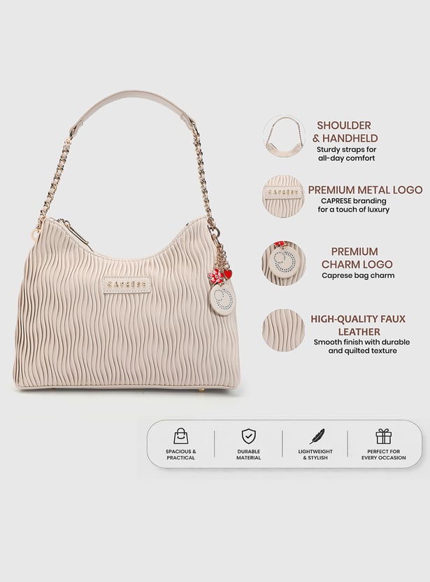 CAPRESE Textured Shoulder Bag