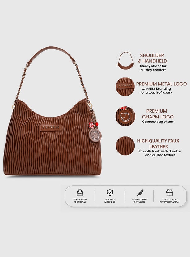 CAPRESE Textured Shoulder Bag