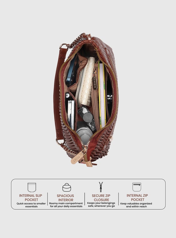 CAPRESE Textured Shoulder Bag