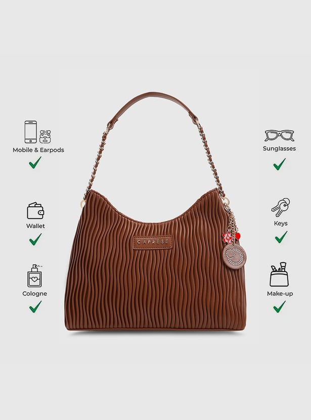CAPRESE Textured Shoulder Bag
