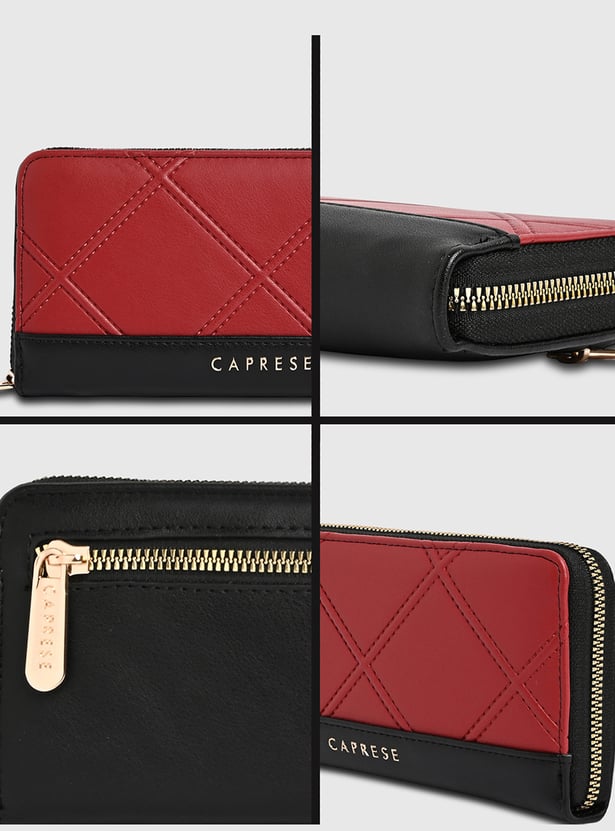 CAPRESE Solid Zip-Around Wallet