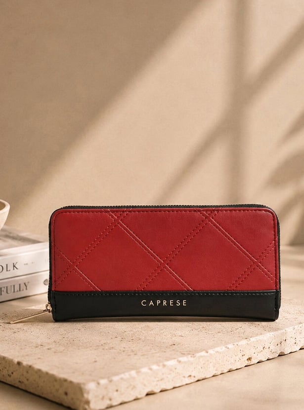 CAPRESE Solid Zip-Around Wallet