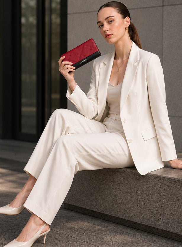CAPRESE Solid Zip-Around Wallet