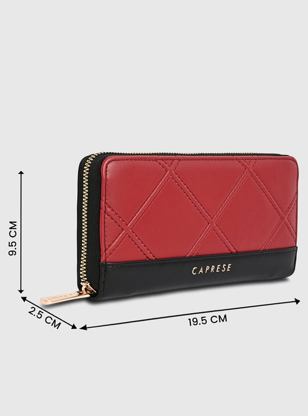 CAPRESE Solid Zip-Around Wallet