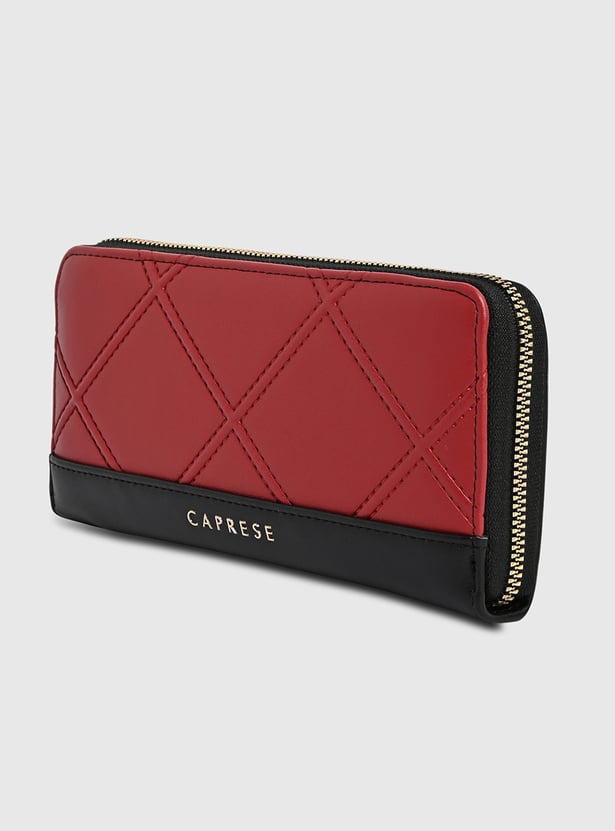 CAPRESE Solid Zip-Around Wallet