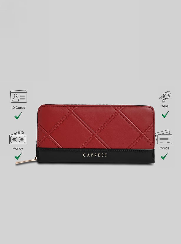 CAPRESE Solid Zip-Around Wallet