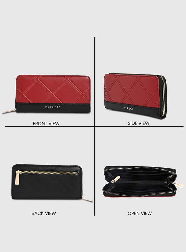 CAPRESE Solid Zip-Around Wallet